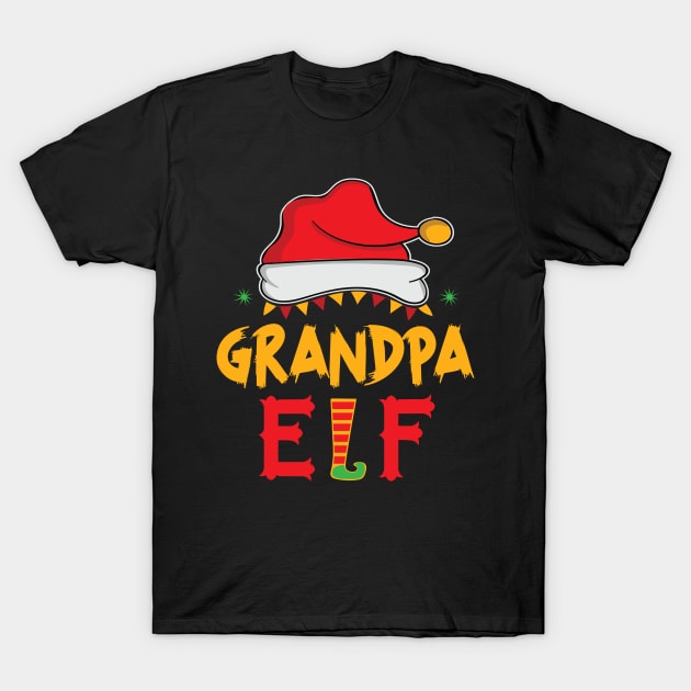 Grandpa Elf Chirstmas T-shirt T-Shirt by Zooha131